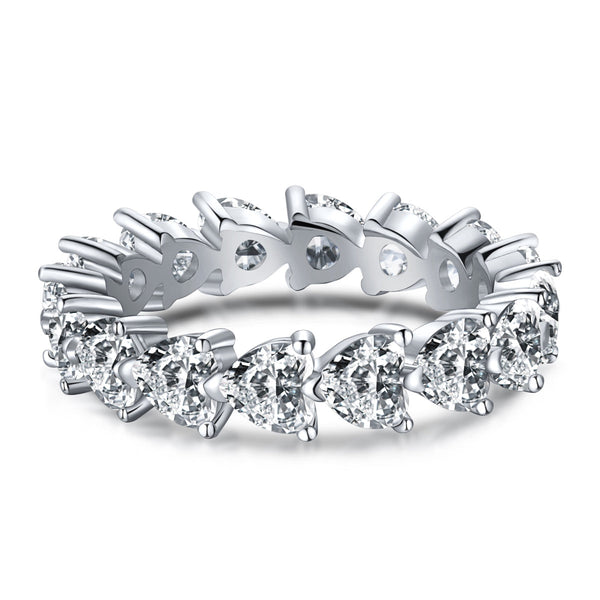 ˇMagic Jewelryˇ0.25 Carat Radiant Romance Heart Cut Lover Ring