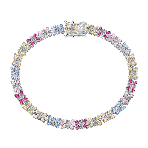 ˇMagic JewelryˇRadiant Colorful Emerald Cut Party Bracelet