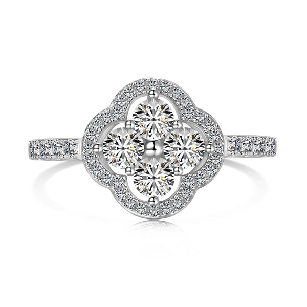 ˇMagic JewelryˇFour Leaf Clover Flower Design Ring