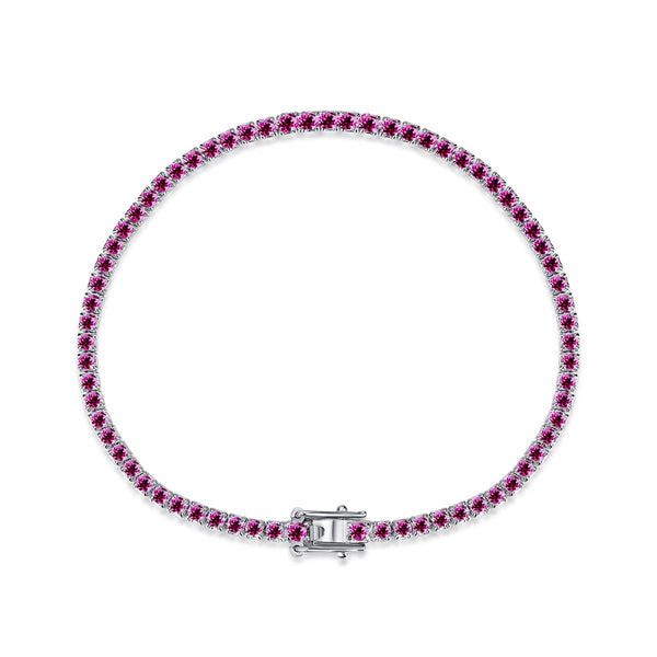 ˇMagic JewelryˇDazzling Colorful Round Cut Daily Bracelet