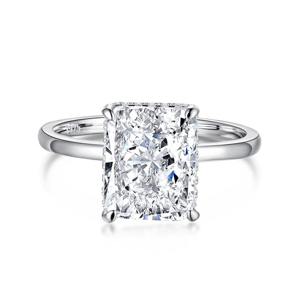 ˇMagic Jewelryˇ4.0 Carat Ornate Enchanting Radiand Cut Banquet Ring