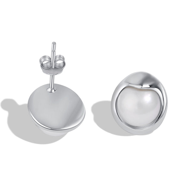 ˇMagic JewelryˇDainty Bread Pearl Earrings