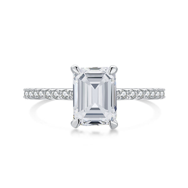 ˇMagic Jewelryˇ2.0 Carat Scintillating Ornate Radiant Cut Party Ring