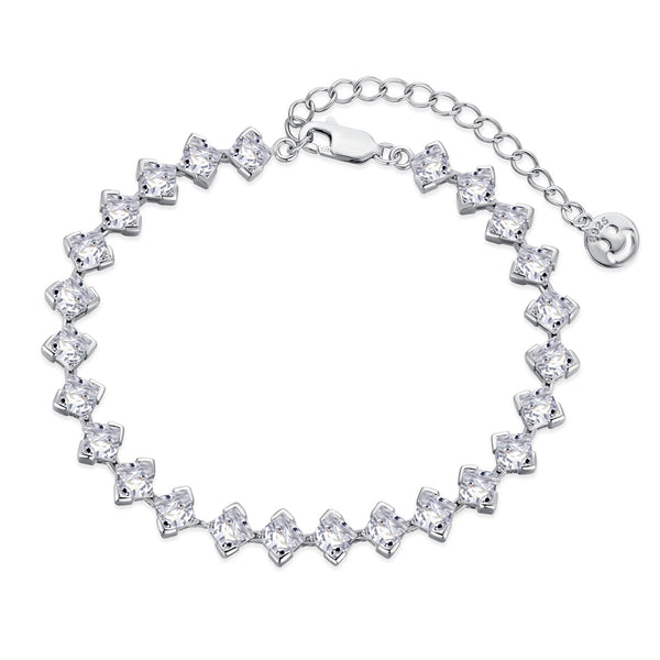 ˇMagic Jewelryˇ0.5 Carat Ornate Princess Cut Daily Bracelet