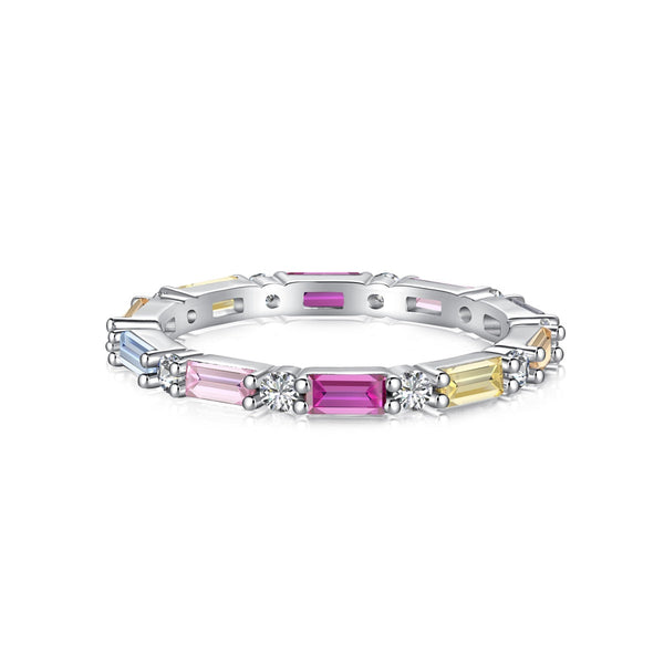 ˇMagic JewelryˇLively In Shades Elegant Radiant Cut Daily Ring