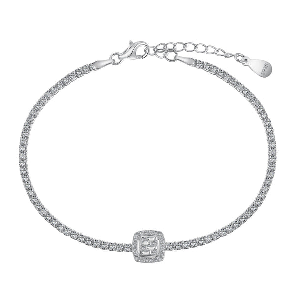 ˇMagic JewelryˇLuxurious Dazzling Square Shape Banquet Bracelet