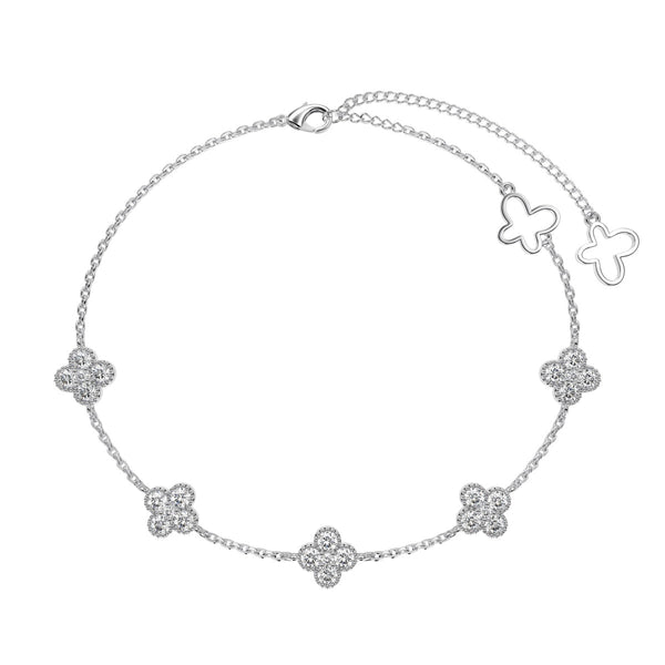 ˇMagic JewelryˇFour-Leaf Clover Hollow Butterfly Bracelet