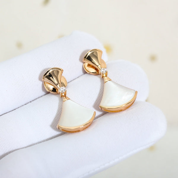 ˇMagic JewelryˇDREAM MOP PINK GOLD EARRINGS