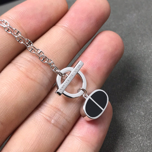 ˇMagic JewelryˇCHAINE VERSO BLACK CERAMIC  NECKLACE