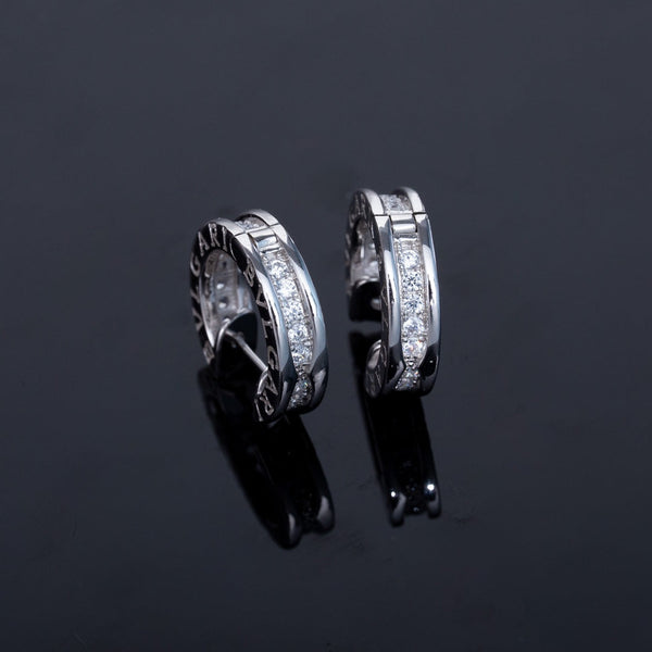 ˇMagic JewelryˇZERO 1 MINI SILVER DIAMOND EARRINGS