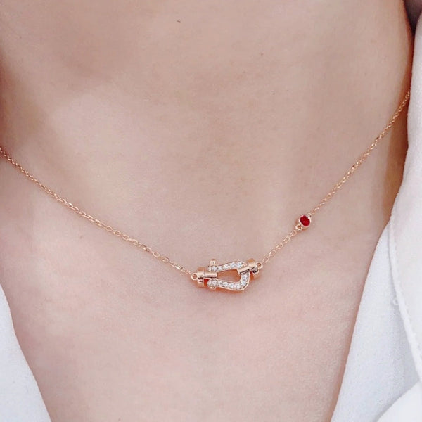 ˇMagic JewelryˇFORCE 10 DIAMOND PINK GOLD NECKLACE