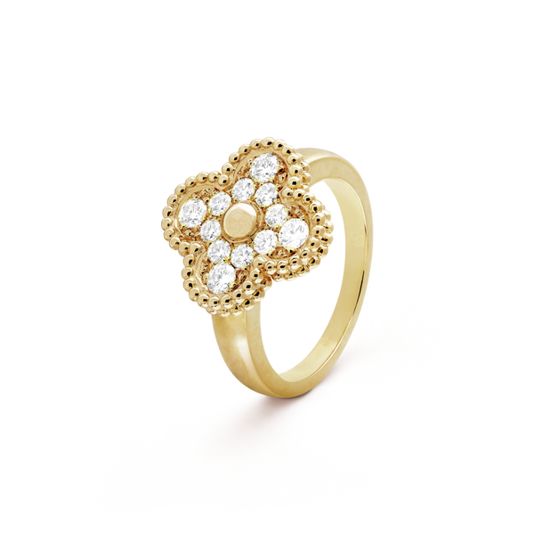 ˇMagic JewelryˇCLOVER DIAMOND RING