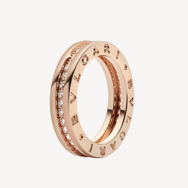ˇMagic JewelryˇZERO 1 ONE-BAND PAVED DIAMONDS ON THE SPIRAL RING