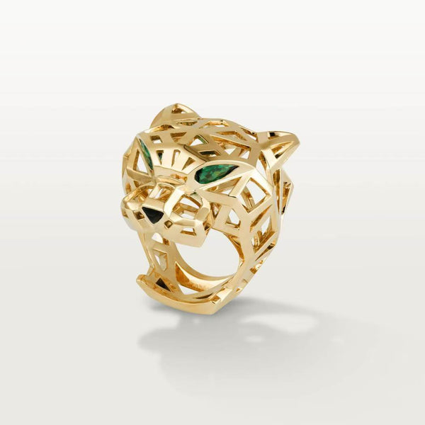 ˇMagic JewelryˇHOLLOW LEOPARD HEAD RING