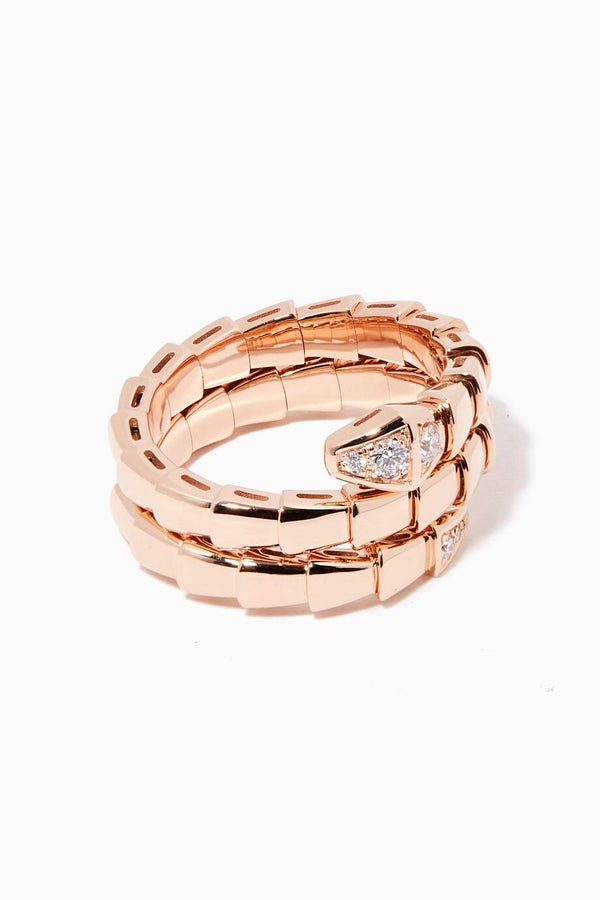 ˇMagic JewelryˇSERPENTS DOUBLE ROW DIAMOND RING