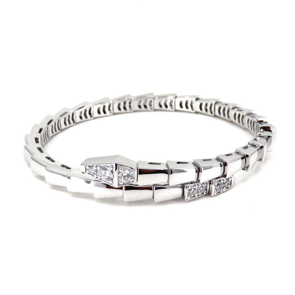 ˇMagic JewelryˇSERPENTI BRACELET DIAMONDS SILVER