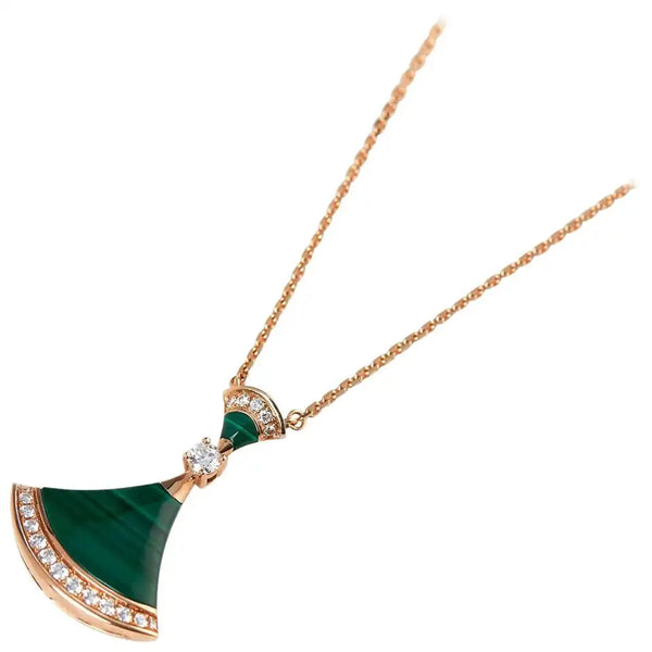 ˇMagic JewelryˇDREAM NECKLACE MALACHITE DIAMOND