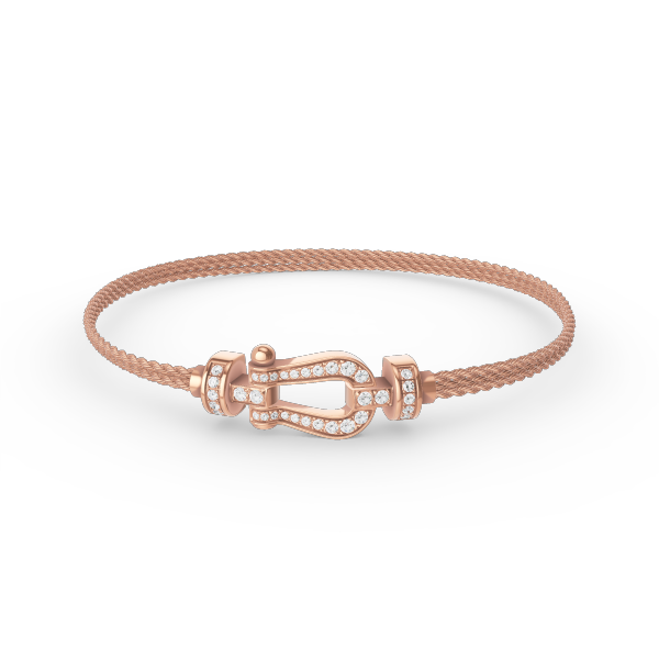 ˇMagic JewelryˇFORCE SMALL HORSESHOE  DIAMOND CHAIN ROPE BRACELET