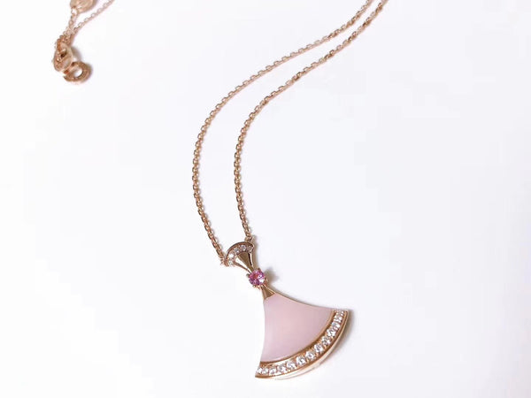 ˇMagic JewelryˇDREAM NECKLACE PINK MOP DIAMOND