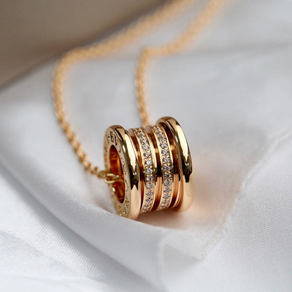 ˇMagic JewelryˇZERO 1 PINK GOLD DIAMOND NECKLACE