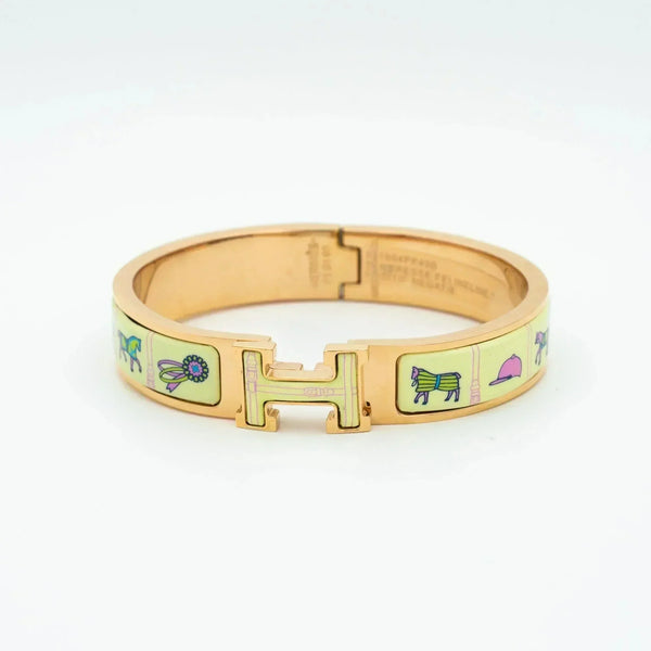 ˇMagic JewelryˇH PINK GOLD BRACELET CREAM CERAMIC