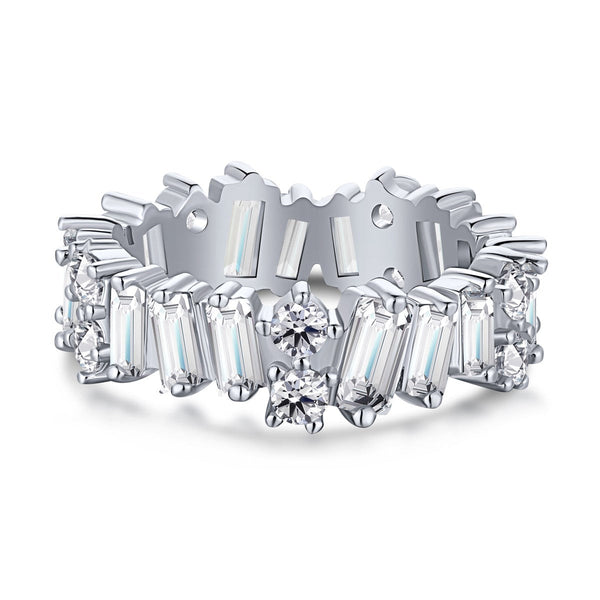 ˇMagic JewelryˇDelicate Multi Shape Tennis Ring