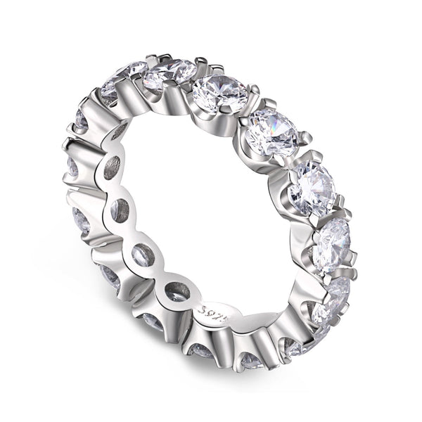 ˇMagic JewelryˇEternity Round Cut Tennis Ring