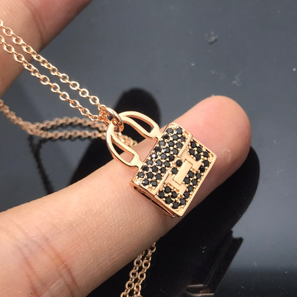 ˇMagic JewelryˇHM NECKLACE ARRIVAL BLACK DIAMOND