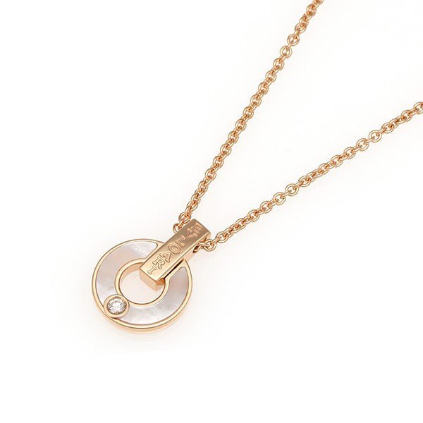 ˇMagic JewelryˇGARI NECKLACE PINK GOLD MOP