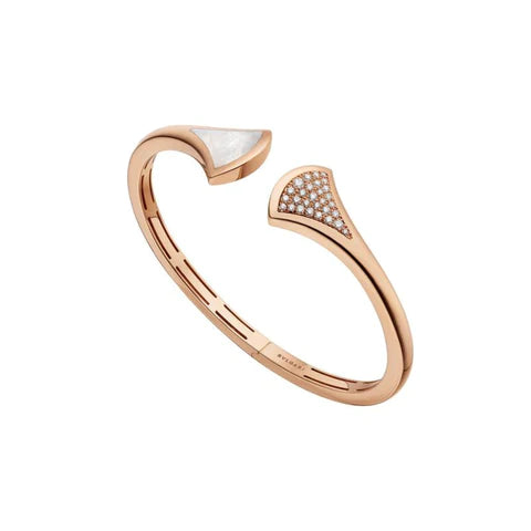 ˇMagic JewelryˇDREAM BRACELET OPEN PINK GOLD MOP DIAMOND