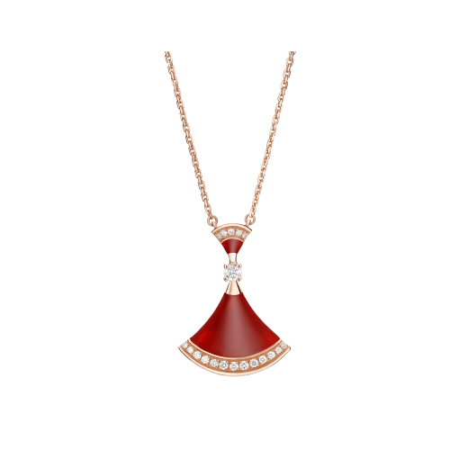 ˇMagic JewelryˇDREAM NECKLACE CARNELIAN DIAMOND