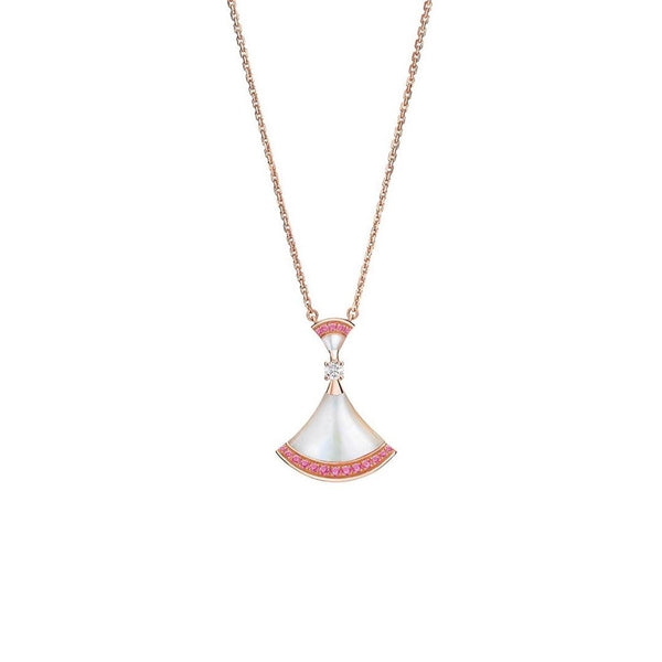 ˇMagic JewelryˇDREAM NECKLACE MOP PINK DIAMOND