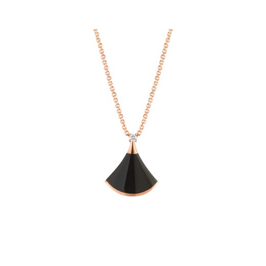 ˇMagic JewelryˇDREAM NECKLACE ONYX 1 DIAMOND