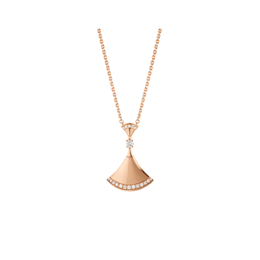 ˇMagic JewelryˇDREAM NECKLACE PINK GOLD DIAMOND