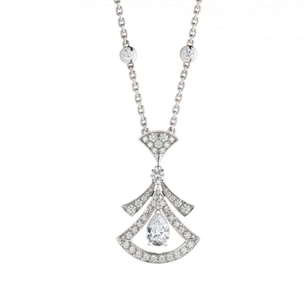 ˇMagic JewelryˇDREAM NECKLACE WHITE DIAMOND SILVER