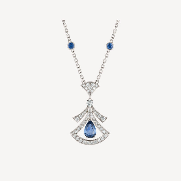 ˇMagic JewelryˇDREAM NECKLACE AGATE DIAMOND SILVER