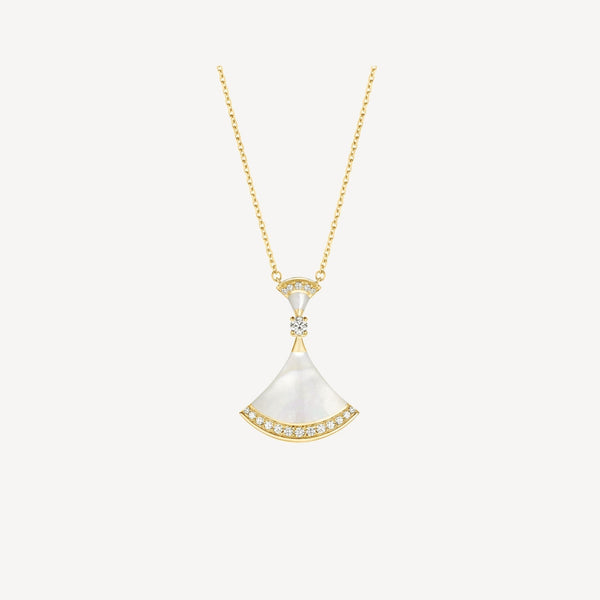 ˇMagic JewelryˇDREAM NECKLACE MOP GOLD DIAMOND