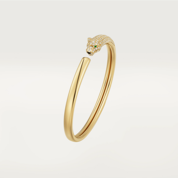 ˇMagic JewelryˇPANTHERE GOLD DIAMOND OPEN BRACELET