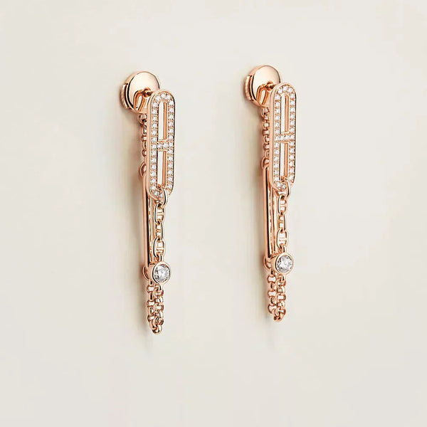 ˇMagic JewelryˇCHAINE CHAOS DIAMOND DROP EARRINGS