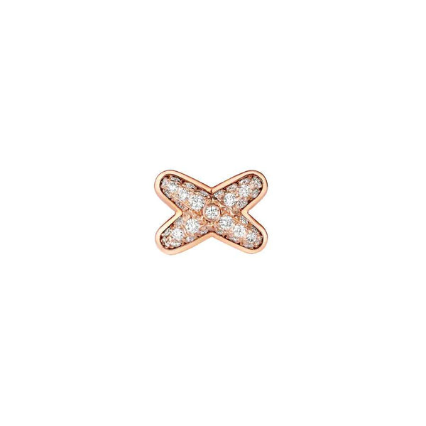ˇMagic JewelryˇJEUX DE PINK GOLD DIAMOND EARRINGS