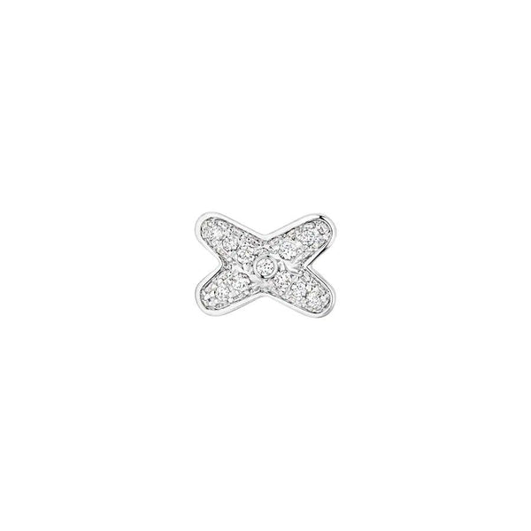 ˇMagic JewelryˇJEUX DE SILVER DIAMOND EARRINGS