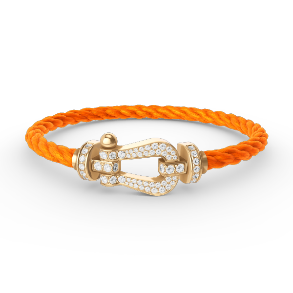 ˇMagic JewelryˇFORCE LARGE HORSESHOE FULL DIAMOND BRACELET GOLD