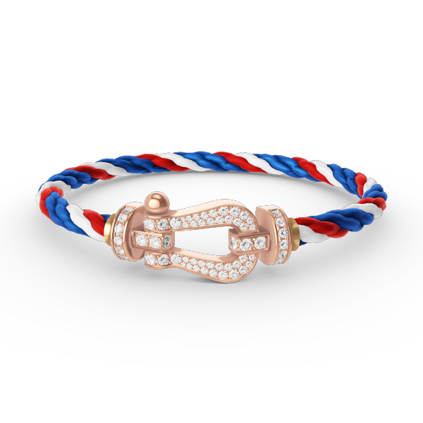 ˇMagic JewelryˇFORCE LARGE HORSESHOE FULL DIAMOND BRACELET ROSE GOLD