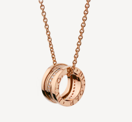 ˇMagic JewelryˇZERO 1 PINK GOLD DIAMOND NECKLACE