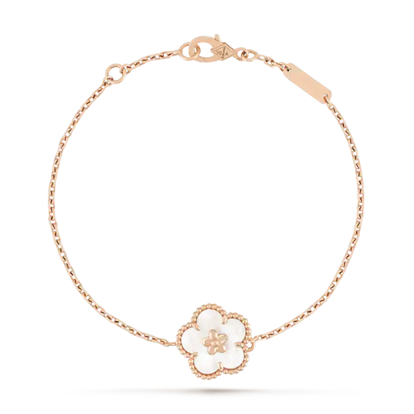 ˇMagic JewelryˇLUCKY WHITE MOP PLUM BLOSSOM  BRACELET