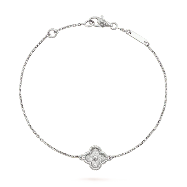 ˇMagic JewelryˇCLOVER  SINGLE FLOWER BRACELET SILVER