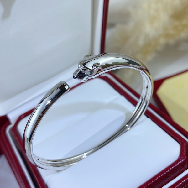 ˇMagic JewelryˇPANTHERE SILVER OPEN BRACELET